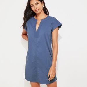 Vineyard Vines Blue Seersucker Tunic Dress